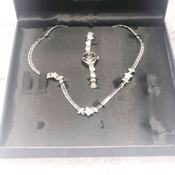 Fred Belay Silver Necklace and Matching Watch Set - Picture 4 of 5